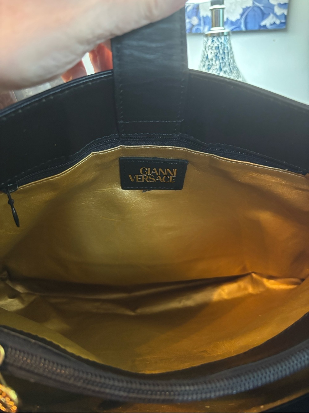 Vintage Gianni Versace 1990s Archival Baroque Leopard Print Coated Canvas Bag - Picture 10 of 16